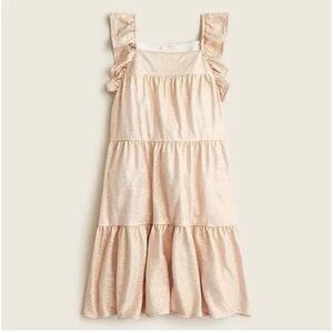 Crewcuts Ruffle Tiered Dress in Shimmer -size 4